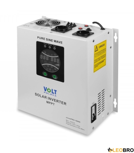 Гібридний ДБЖ/інвертор Volt Polska SINUS PRO 1000 S 12/230V 700/1000W + 30A MPPT (3SPS100012) - 1
