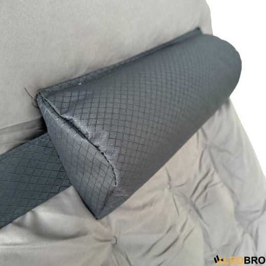 Розкладне крісло ліжко з подушкою LEOBRO Темно-сіре - 4