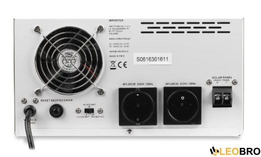 Гібридний ДБЖ/Інвертор Volt Polska SINUS PRO 1500 S 12/230V 1050/1500W + 40A MPPT 75V (3SPS150012) - 3