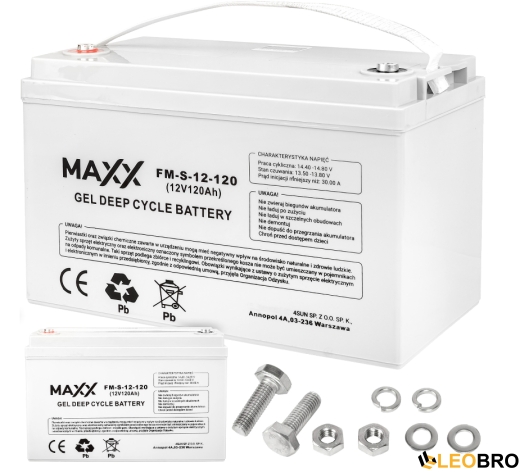Гелевий Акумулятор 120Ah 12V 4SUN MAXX GEL DEEP CYCLE (12-FM-S-120) - 2