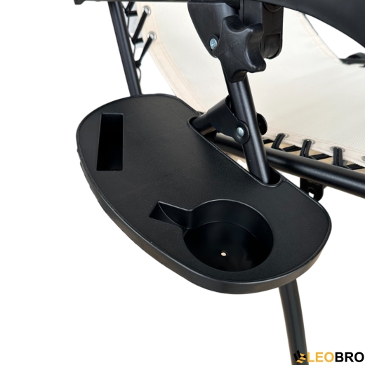 Комплект 2 шезлонгів Zero Gravity LEOBRO: затишок та комфорт у бежевих тонах (HT-167A12 BEIGE) - 3