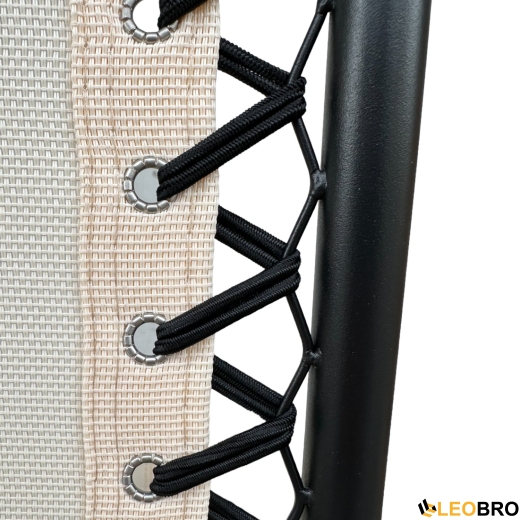 Комплект 2 шезлонгів Zero Gravity LEOBRO: затишок та комфорт у бежевих тонах (HT-167A12 BEIGE) - 6