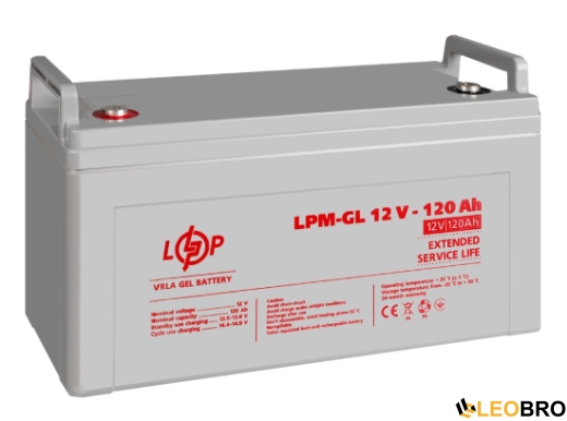 Гелевый Аккумулятор 120Ah 12V LOGICPOWER LPM-GL (LP3870) - 2