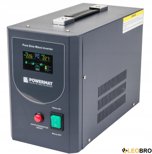 Гибридный ИБП/Инвертор Powermat 500 VA 12/230V 400W/500VA (PM-UPS-500MP) - 1
