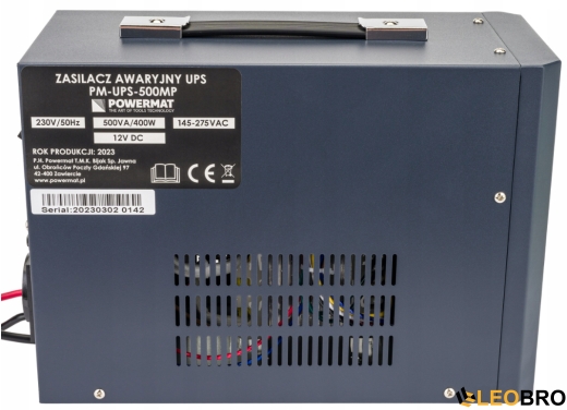 Гибридный ИБП/Инвертор Powermat 500 VA 12/230V 400W/500VA (PM-UPS-500MP) - 5
