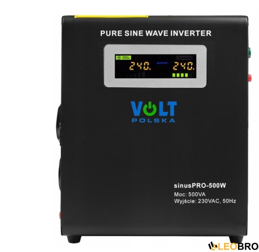 Аварійний набір: SINUS PRO 500 W + акумулятор гелевий 4SUN MAXX GEL 120 Ач - 2