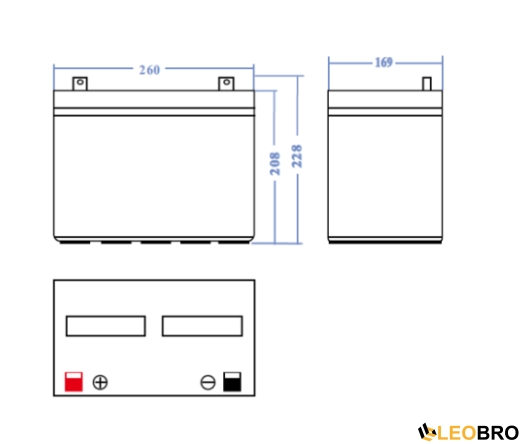 AGM Акумулятор 75Ah 12V Green Cell VRLA (AGM25) - 4