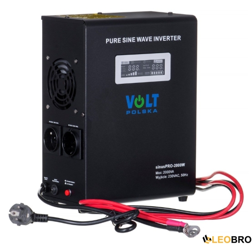 Гібридний ДБЖ/інвертор Volt Polska SINUS PRO 2000 W 24/230V 1400/2000W (3SP200024W) - 2