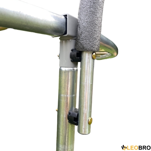 Батут із внутрішньою захисною сіткою 252 см LEOBRO Pro 8FT GREEN - 5