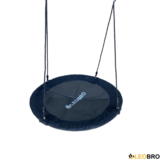 Садова гойдалка гніздо LEOBRO 120см (Чорна) - 1