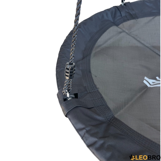 Садова гойдалка гніздо LEOBRO 120см (Чорна) - 3