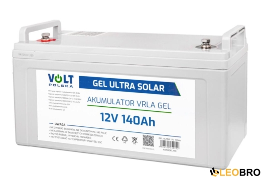 Гелевий Акумулятор 140Ah 12V VOLT GEL VPRO SOLAR (6AKUGEL140) - 1