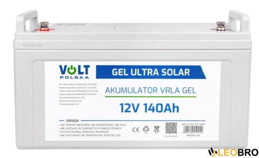 Гелевий Акумулятор 140Ah 12V VOLT GEL VPRO SOLAR (6AKUGEL140) - 2