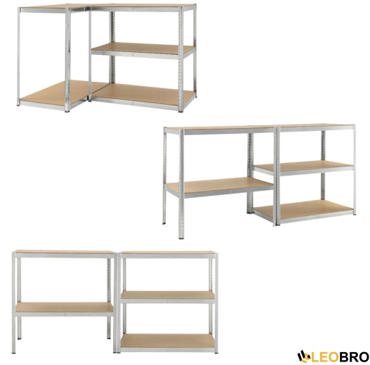 Стеллаж FunFit 180 х 90 х 40 см (3781) - 3