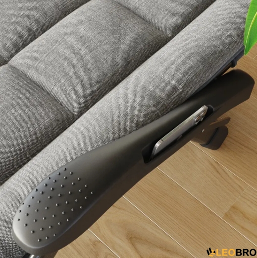 Розкладне крісло ліжко з подушкою LEOBRO Сіре (FCB-S08) - 5