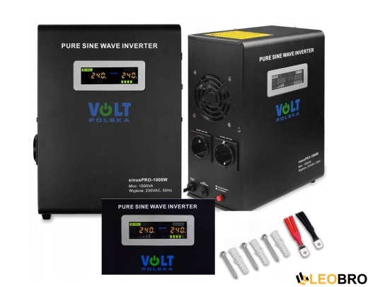 Комплект Volt Polska SINUS PRO 800 W 12/230V 500/800W + Акумулятор Green Cell AGM VRLA 100Ah 12V - 7