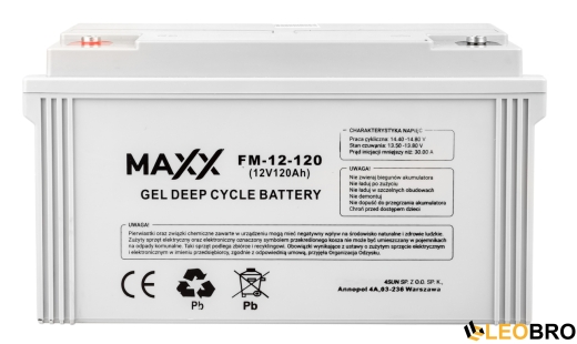 Гелевый Аккумулятор 120Ah 12V 4SUN MAXX GEL DEEP CYCLE (12-FM-120) - 2