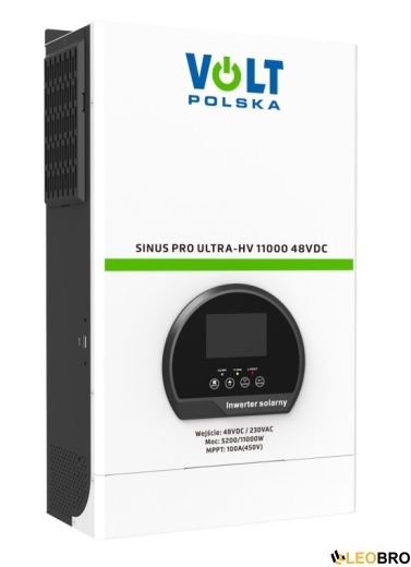 Сонячний інвертор Volt Polska ULTRA-HV 11000 48/230V (5200/11000W) + 100A MPPT (450V) (3SSHV50048) - 1
