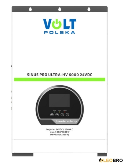 Солнечный инвертор Volt Polska ULTRA-HV 6000 24/230V (3000/6000W) + 80A MPPT (450V) (3SSHV30024) - 2