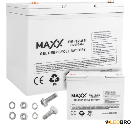 Гелевий Акумулятор 85Ah 12V 4SUN MAXX GEL DEEP CYCLE (12-FM-85) - 1