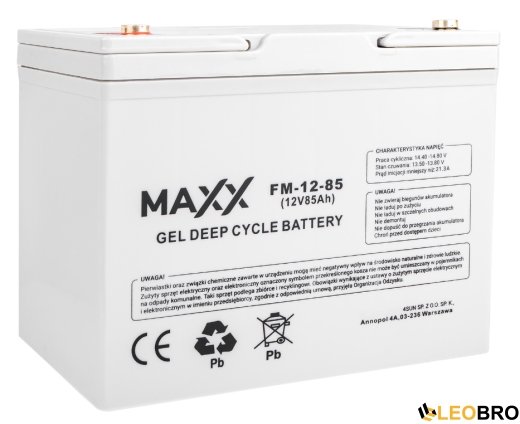 Гелевий Акумулятор 85Ah 12V 4SUN MAXX GEL DEEP CYCLE (12-FM-85) - 3