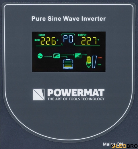 Аварийный комплект Powermat 800 VA 12/230V 640W/800VA + Аккумулятор Green Cell AGM VRLA 75Ah 12V - 7