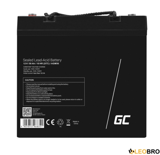 Аккумулятор Green Cell AGM VRLA 50Ah 12V (AGM56) - 4