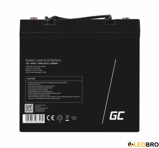 Акумулятор Green Cell AGM VRLA 55Ah 12V (AGM49) - 5