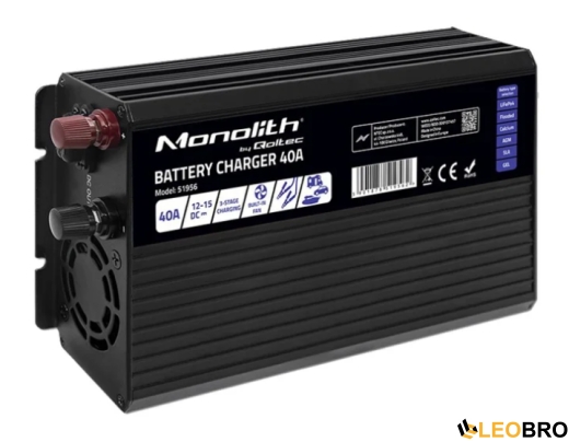 Зарядний пристрій Qoltec Monolith LiFePO4 40A 12.8V (51956) - 2