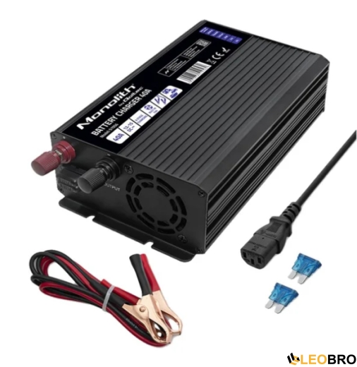 Зарядний пристрій Qoltec Monolith LiFePO4 40A 12.8V (51956) - 5