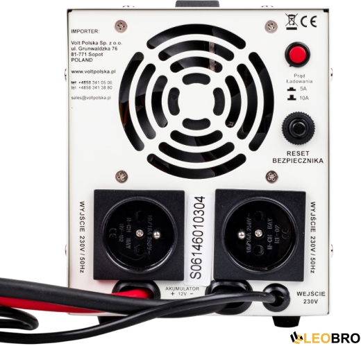 Аварийный комплект Volt Polska SINUS PRO 800 E 12/230V 500/800W + Аккумулятор Green Cell AGM VRLA 100Ah 12V - 3