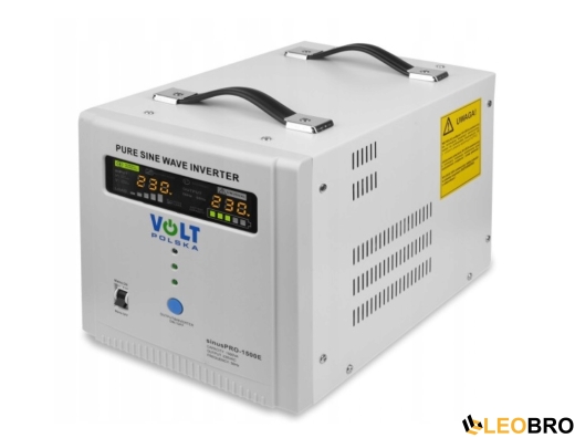 Аварійний комплект Volt Polska SINUS PRO 1500 E 12/230V 1050/1500W + Акумулятор VOLT AGM VRLA 100Ah 12V - 2