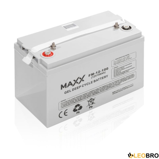 Акумулятор гелевий 4SUN MAXX GEL DEEP CYCLE 100Ah 12V (FM-12-100) - 1