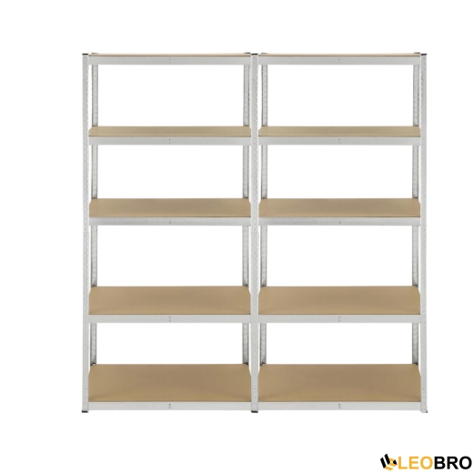 Cтелаж FunFit 180 х 180 х 40 см, 200кг/полиця, 5 полиць - 4