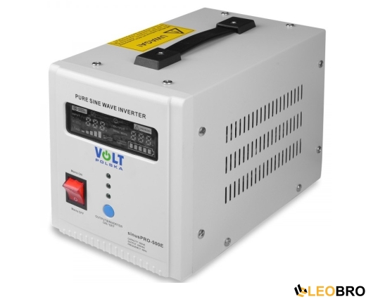 Аварійний комплект Volt Polska SINUS PRO 500 E 12/230V 350/500W + 4SUN MAXX GEL DEEP CYCLE 100Ah 12V - 3