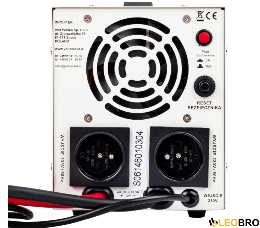 Аварийный комплект Volt Polska SINUS PRO 800 E 12/230V 500/800W + 4SUN MAXX GEL DEEP CYCLE 100Ah 12V - 4