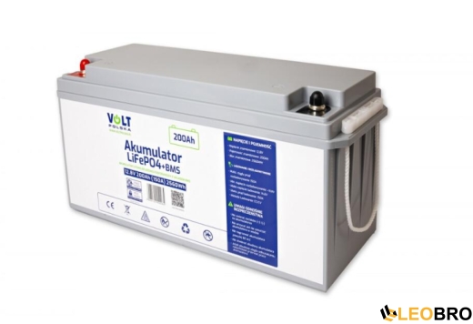 Акумулятор Volt Polska LiFePO4 12,8V 200Ah (150A) + BMS (6AKLI20012) - 1