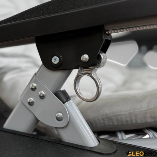 Розкладне крісло шезлонг LEOBRO Сірий (HT-167E2 Grey) - 4