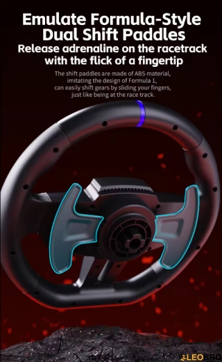 Ігрове кермо PXN V9 GEN2 з педалями і коробкою передач для PS4, PS3, Xbox X/S, PC (PXN-V9GEN2) - 5