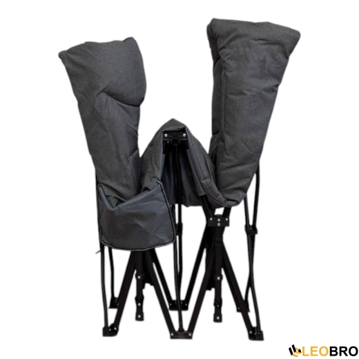 Туристична розкладачка LEOBRO Сіра (HT-169K Grey) - 5