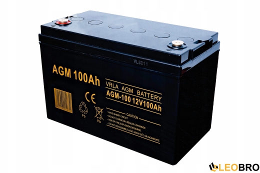 Акумулятор VOLT AGM VRLA 100Ah 12V + Зарядний пристрій Volt Polska 12V 8A LCD - 6