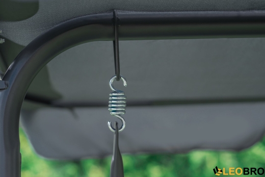 Велика гойдалка з подушками LEOBRO Luxury Grey - 3