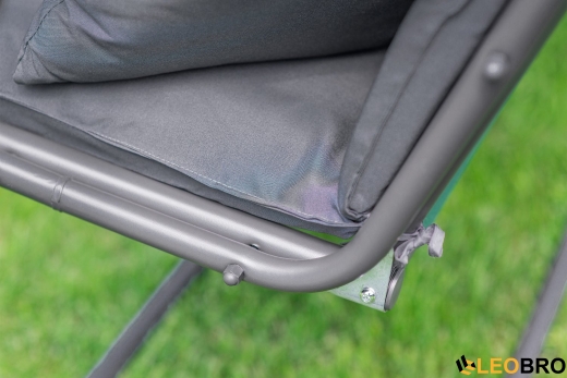 Велика гойдалка з подушками LEOBRO Luxury Grey - 4