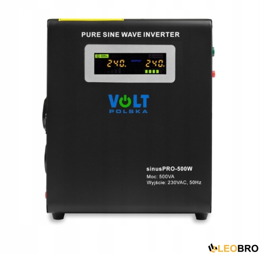 ДБЖ / Інвертор Volt Polska SINUS PRO 500 W 12/230V 300/500W + Акумулятор гелевий 4SUN MAXX GEL 100 Ah - 3
