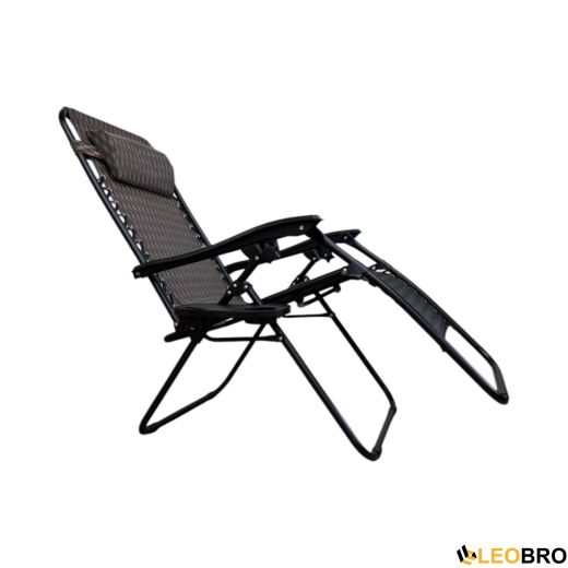 Розкладне крісло шезлонг LEOBRO Zero Gravity в клітку (HT-167D PLAID) - 2