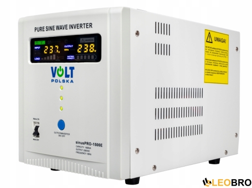 Комплект Volt Polska SINUS PRO 1500E 12/230V 1000/1500W + Акумулятор гелевий 4SUN MAXX GEL 100 Ah - 3