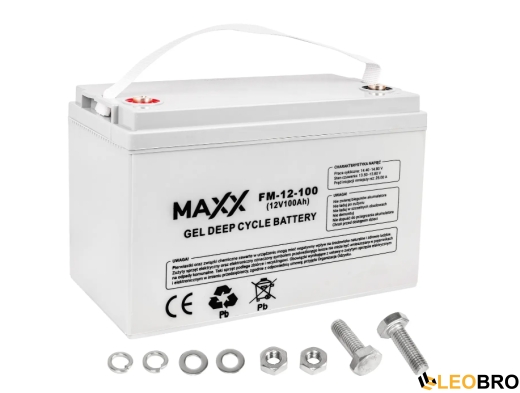 Комплект Volt Polska SINUS PRO 1500S 12/230V 1050/1500W + Акумулятор гелевий 4SUN MAXX GEL 100 Ah - 2