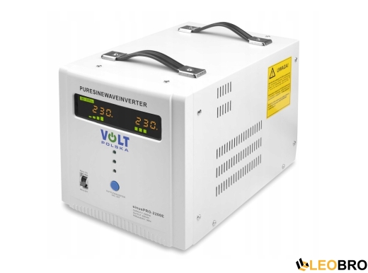 Комплект Volt Polska SINUS PRO 2200E 12/230V 1600/2200W + Акумулятор гелевий 4SUN MAXX GEL 120 Ah - 3