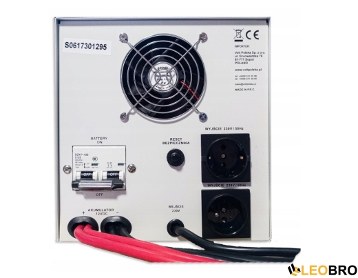 Комплект Volt Polska SINUS PRO 2200E 12/230V 1600/2200W + Акумулятор гелевий 4SUN MAXX GEL 120 Ah - 5