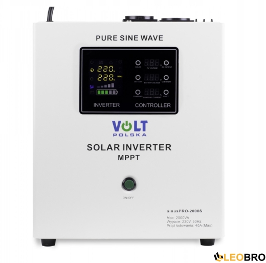 Комплект Volt Polska SINUS PRO 2000S 24/230V 1400/2000W + Аккумулятор гелевый 4SUN GEL 120 Ah 2 шт - 2